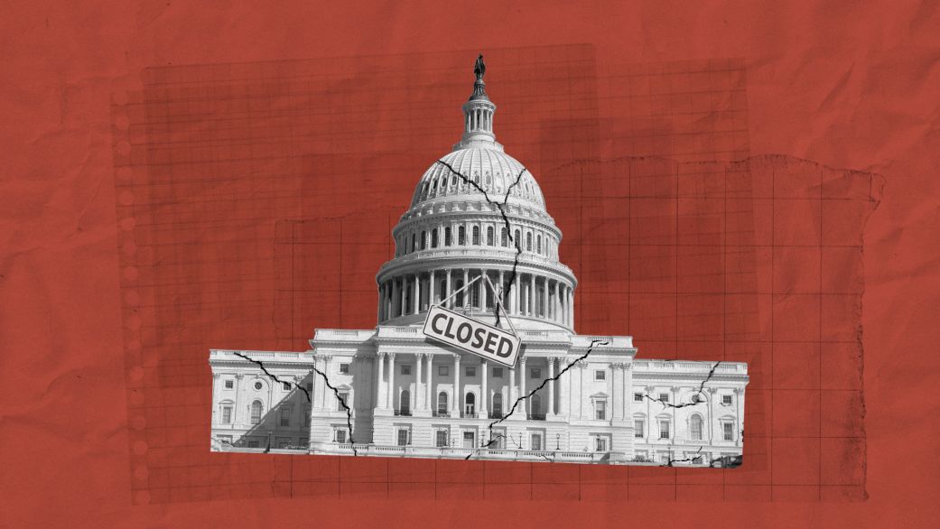 The US Capitol building with a closed sign representing the government shutdown and its impact on federal services