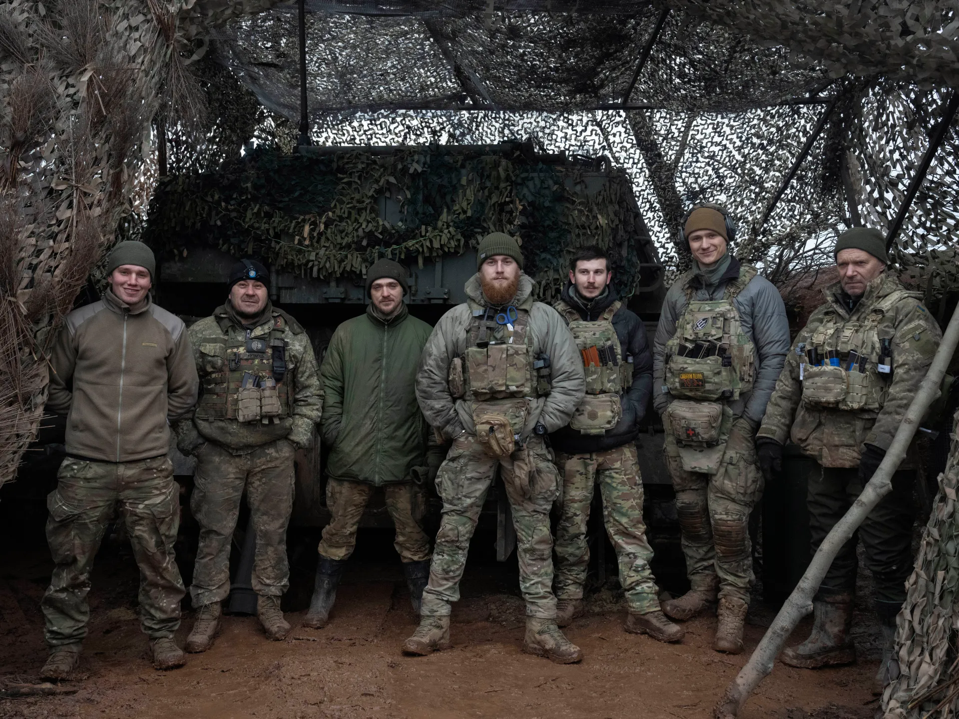 Azov Brigade soldiers operating in Donbas, 2025