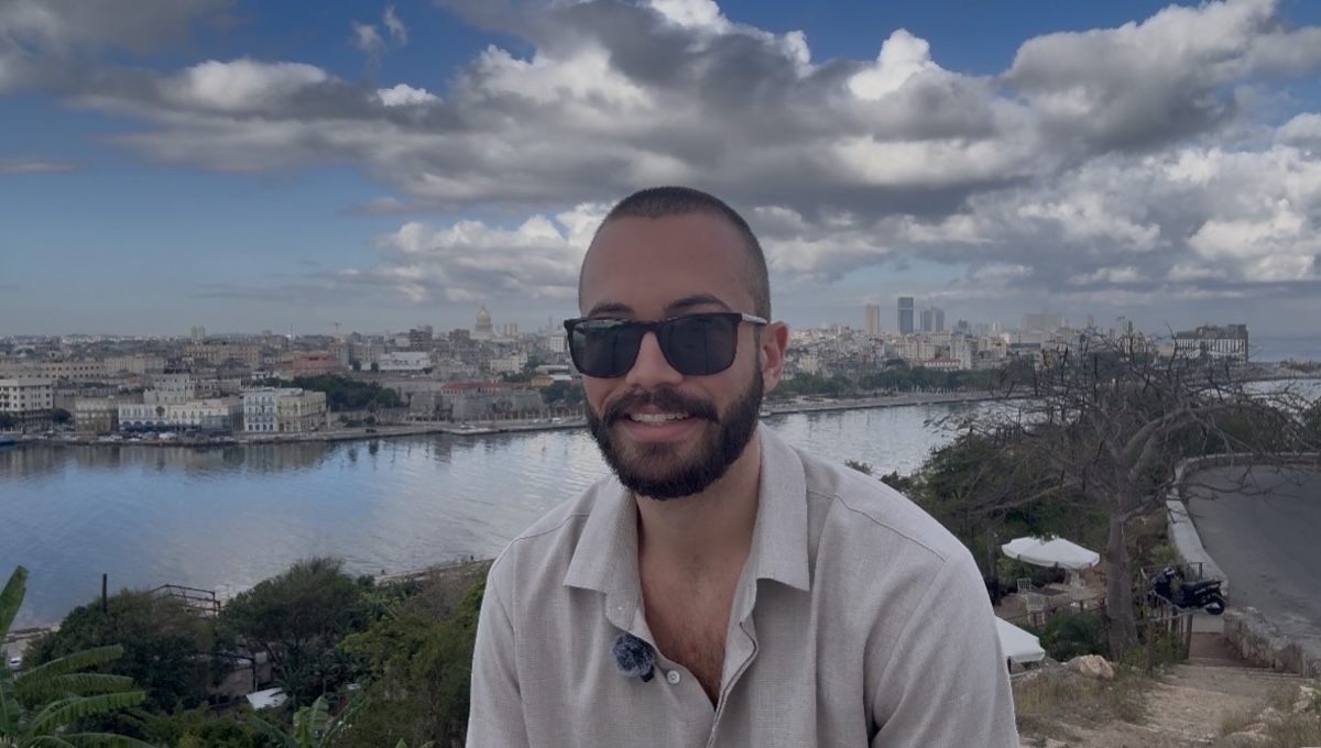 Kai Tutor in Havana Cuba during on-the-ground reporting trip in 2026