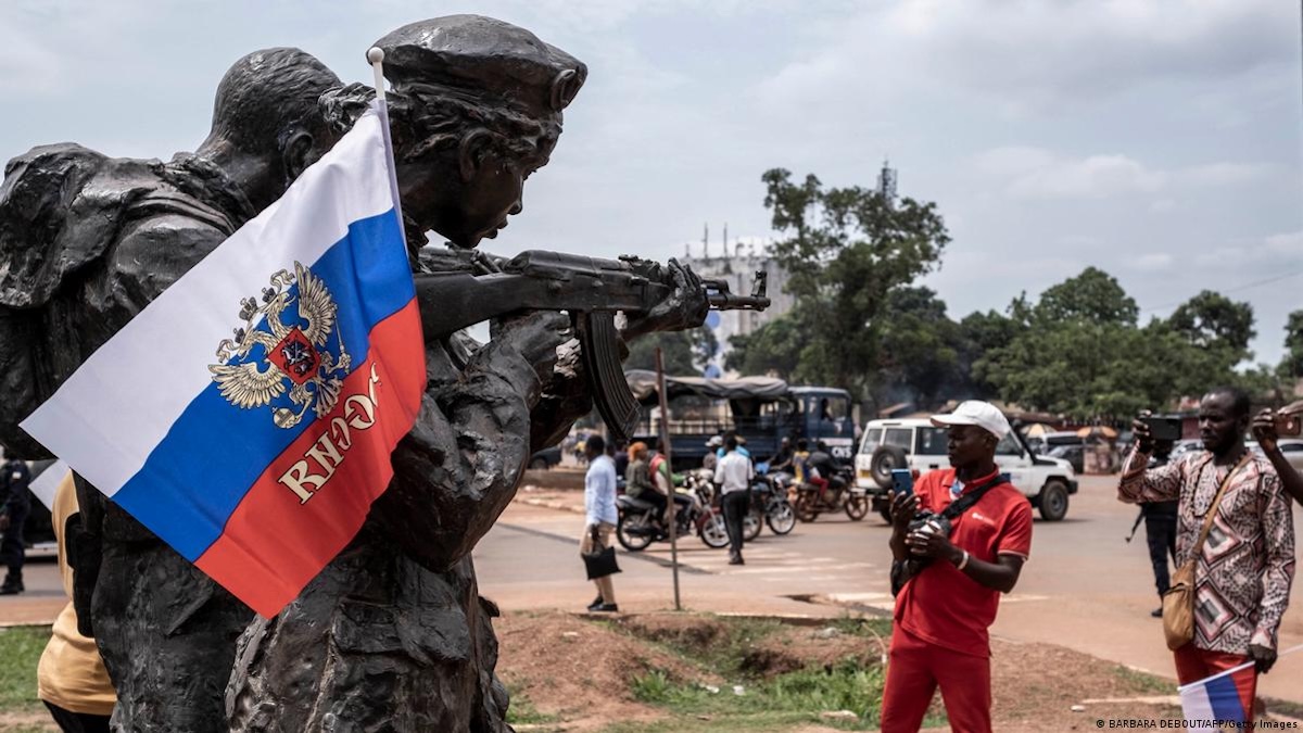 Russia Africa Corps flag in Mali representing Wagner Group successor operations across Africa in 2026