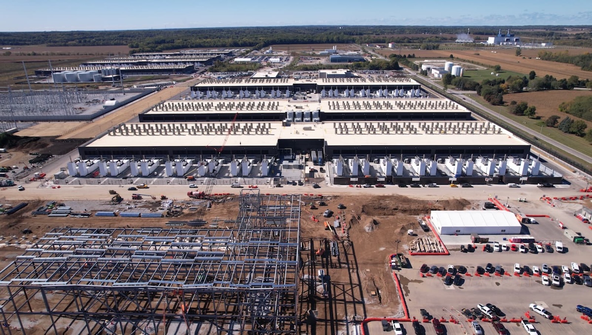 An AI data center representing the trillion-dollar investment surge into large language models
