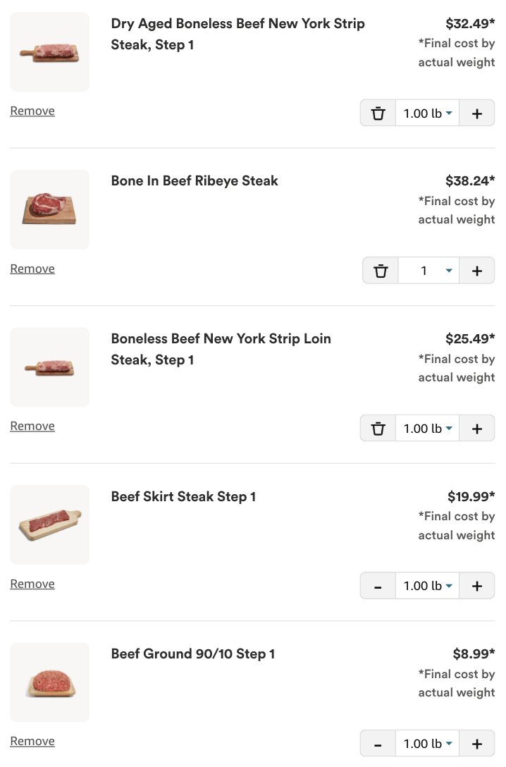 Whole Foods beef price list showing record high retail prices for ground beef and steak cuts in 2026