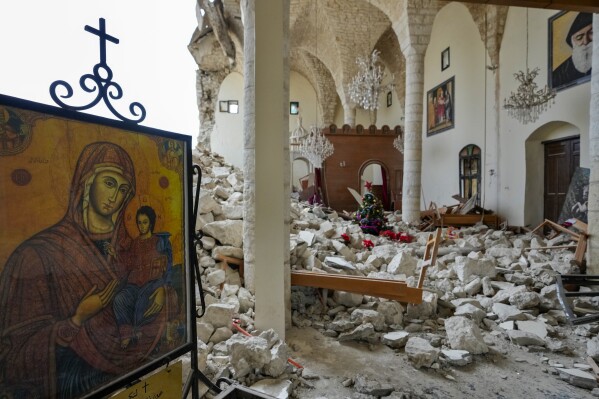 one of many churches israel has destoryed