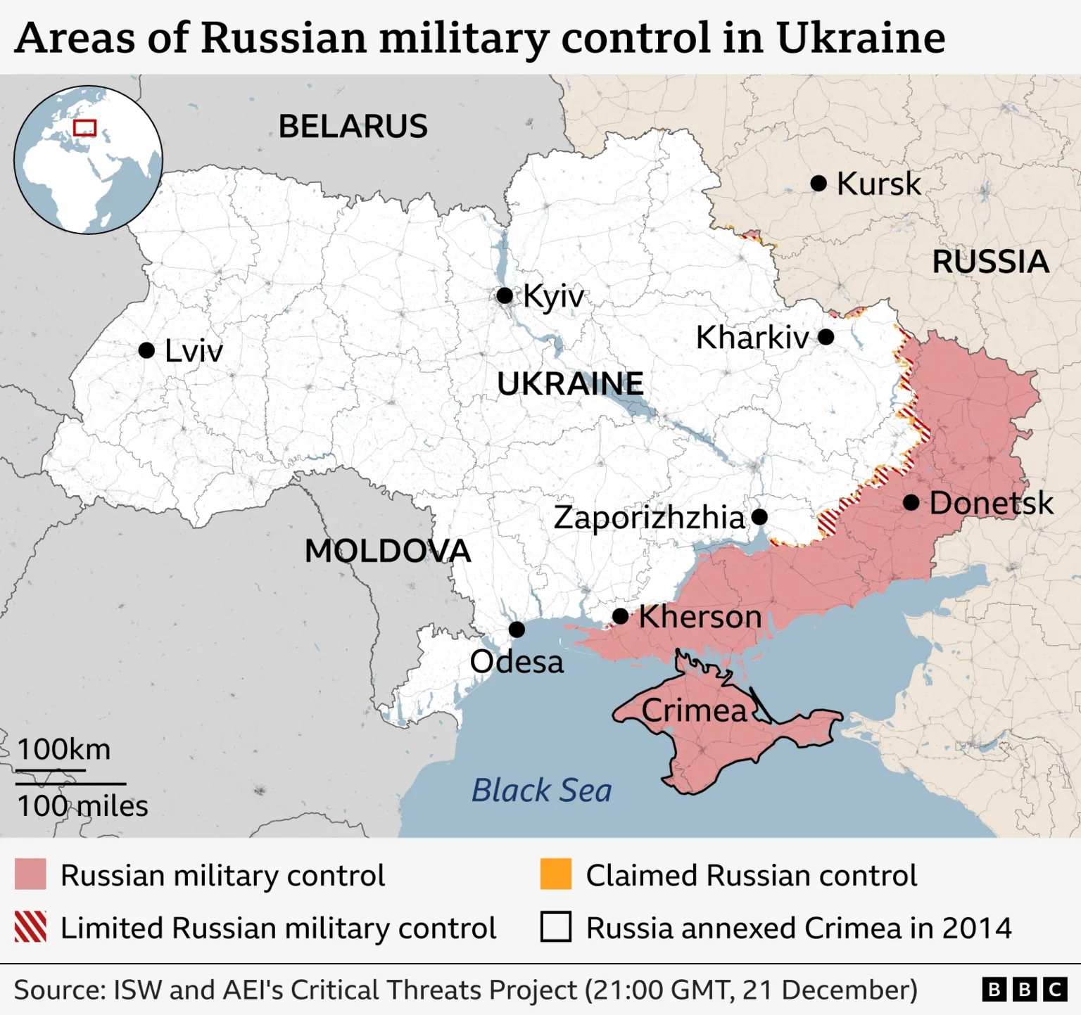 The eastern Ukrainian town of Siversk after falling to Russian forces