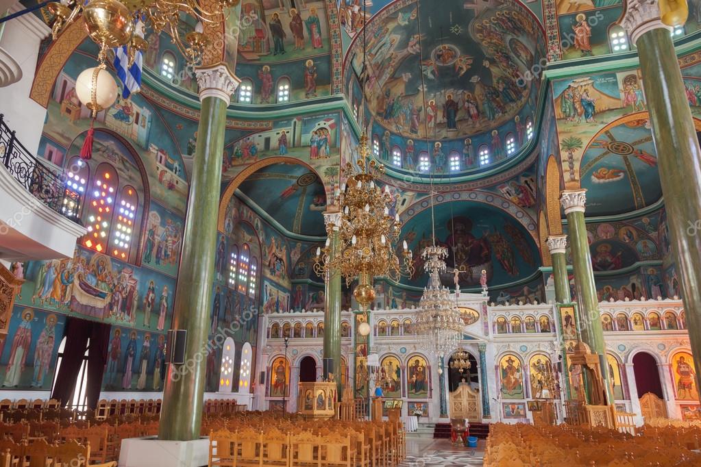 An Orthodox baptism by triple immersion, the traditional method of initiation into the Orthodox Church